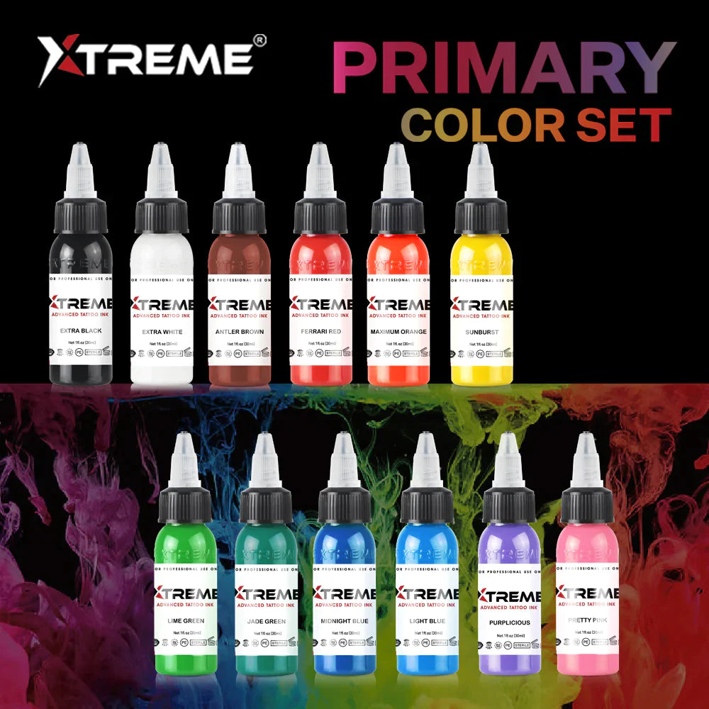 Xtreme 12 Color Basic Set - FYT Tattoo Supplies