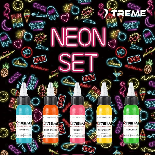 Xtreme Neon Set - FYT Tattoo Supplies