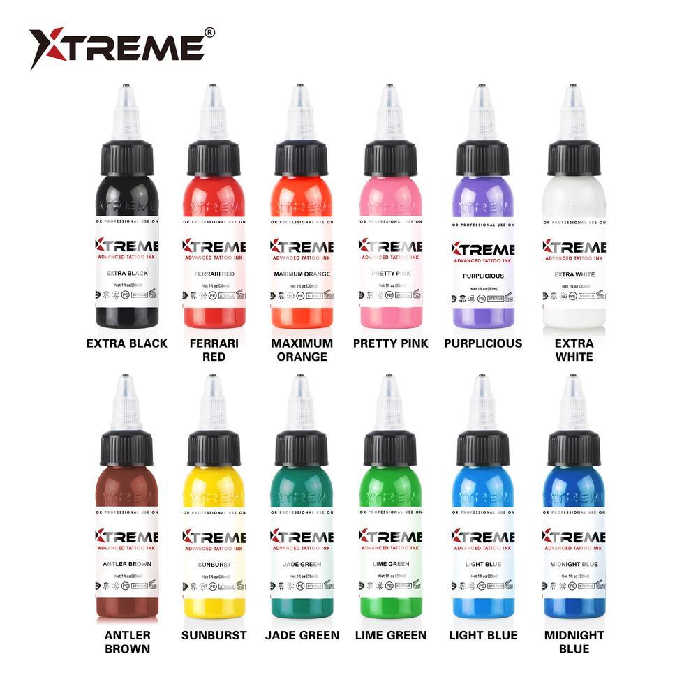 Xtreme 12 Color Basic Set - FYT Tattoo Supplies
