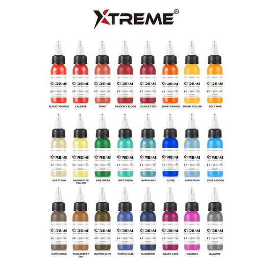 Xtreme 24 Color Complementary Set - FYT Tattoo Supplies