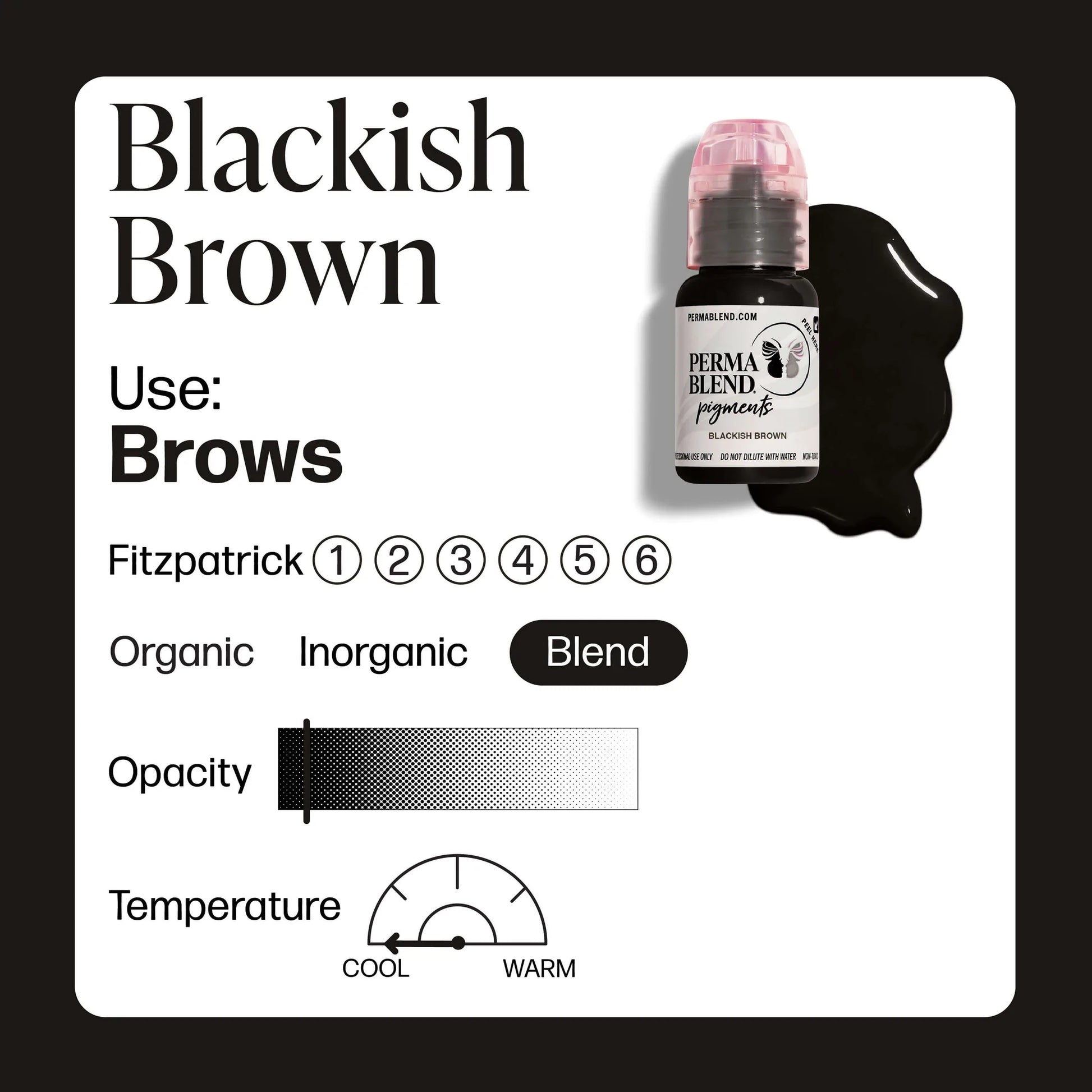 Perma Blend Blackish Brown - FYT Tattoo Supplies